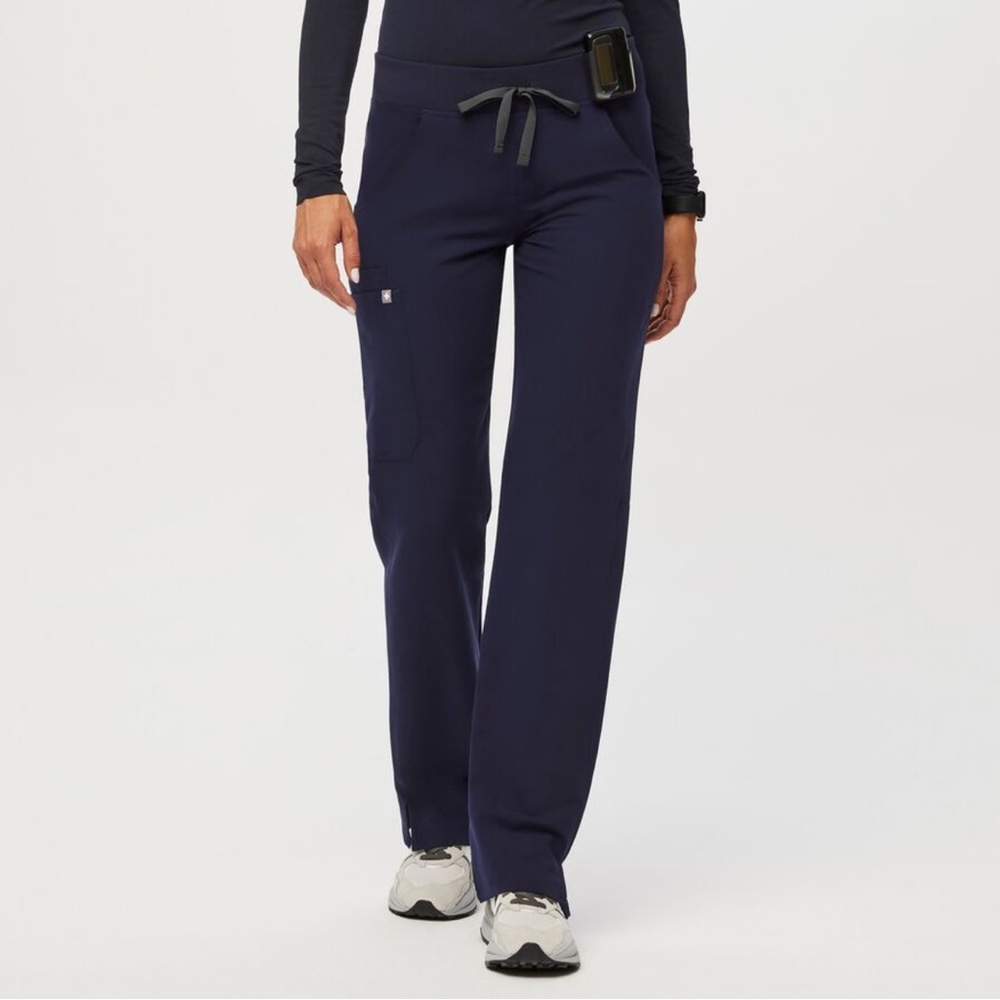 Navy FIGS Kade Cargo Scrub Pants
